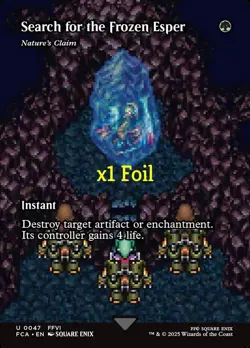 MTG Foil SC Final Fantasy: Through the Ages FCA Search for the Frozen Esper MINT - Image 1