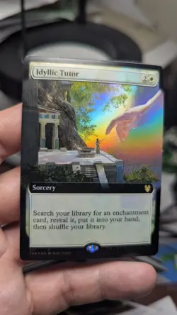 1x Idyllic Tutor FOIL Extended Art NM - THB EDH MTG Magic x1 - Image 1