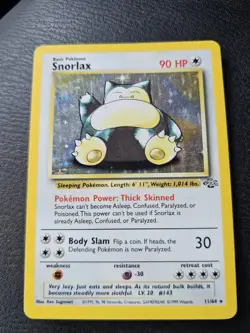 Pokemon Snorlax Jungle Holo Rare 11/64 Unlimited 1999 English Damaged - Image 1
