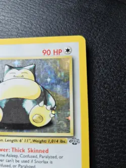 Pokemon Snorlax Jungle Holo Rare 11/64 Unlimited 1999 English Damaged - Image 3
