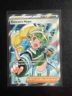 Emcee’s Hype 220/182 - Pokemon TCG: Destined Rivals English - Image 1