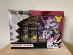 Pokemon Celebrations 25th Anniversary Dark Sylveon V Collection Box Sealed - Image 1