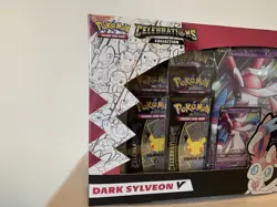 Pokemon Celebrations 25th Anniversary Dark Sylveon V Collection Box Sealed - Image 2