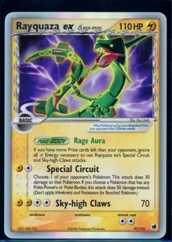 Pokemon EX DRAGON FRONTIERS - #97/101 Rayquaza ex - Holo - ENG - Near Mint - Image 1