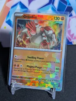 Pokemon Groudon (Poke Ball Pattern) Rare SV: Prismatic Evolutions 049/131 NM - Image 1