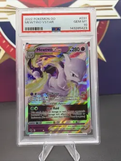 Mewtwo VSTAR 031/078 Pokemon GO Holo PSA 10 - Image 1