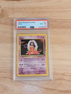 Jynx 31/102 1999 Pokemon Base Set Unlimited PSA 8 Near Mint! - Image 1