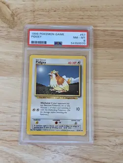 1999 Pokemon Game Base Set PIDGEY 57/102 PSA 8 - Image 1