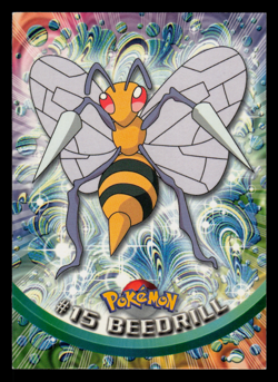 NM - Pokemon Topps Beedrill #15 TV Animation Edition Series 1 (Black Logo) - Image 1