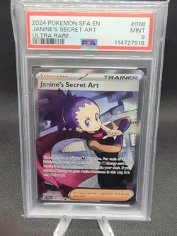 Pokemon Janine's Secret Art PSA 9 Shrouded Fable Ultra Rare 088/064 Holo EN - Image 1