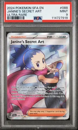 Pokemon Janine's Secret Art PSA 9 Shrouded Fable Ultra Rare 088/064 Holo EN - Image 5
