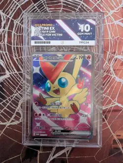 2023 POKEMON TRADITIONAL CHINESE 051/SV-P WINNER FOR VICTINI ACE GRADING 10 - Image 1