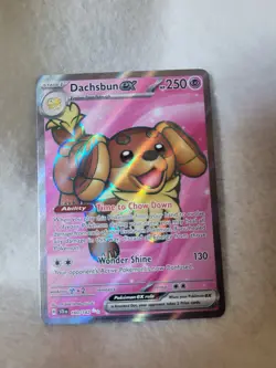 Pokemon TCG Dachsbun ex 160/142 Sv07: Stellar Crown Full Art Rare - Image 1