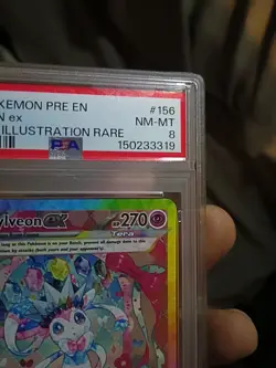 Pokemon Sylveon EX Prismatic Evolutions #156 Special Illustration Rare *PSA 8* - Image 3