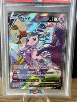 Pokemon english Fusion Strike #251 Mew V PSA 10 - Image 2