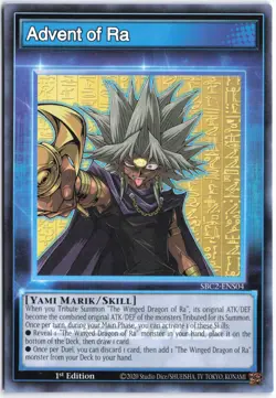 Yugioh - Advent of Ra SBC2-ENS04 1st Edition - Speed Duel: Battle City Finals - Image 1