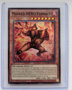 Masked HERO Furnace MZMU-EN015 Super Rare 1st Edition Yugioh - Image 1