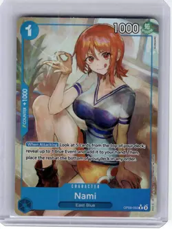 2024 One Piece—Nami #OP09-050 Emperors in the New World—Rare Foil [Alt Art] - Image 1