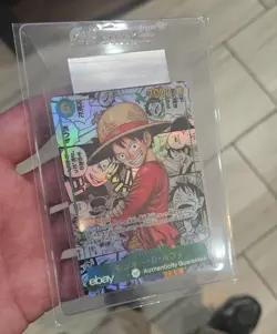 Monkey D Luffy OP13-118 SEC Manga Alt Art Carrying on His Will One Piece US - Image 1
