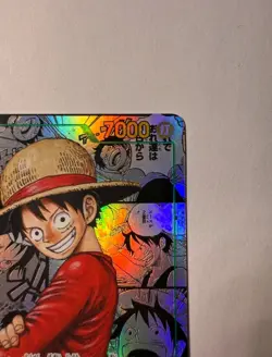 Monkey D Luffy OP13-118 SEC Manga Alt Art Carrying on His Will One Piece US - Image 3