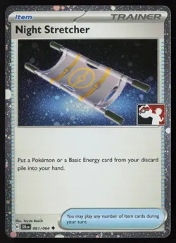 Pokemon Night Stretcher 061/064 Prize Pack Series Cards Holo Pack Fresh - NM - Image 1
