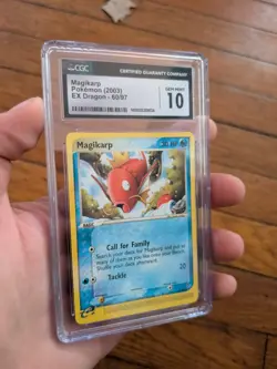 (POP 29) CGC 10 GEM MINT 2003 Pokemon EX Dragon 60/97 Magikarp Card - Image 1