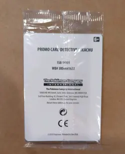 Pokemon TCG Detective Pikachu Black Star Promo Sealed Stamped SM190 Card - Image 2