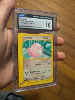 (POP 31) Chansey Pokemon (2003) Aquapolis 69/147 CGC 10 GEM MINT Card - Image 2