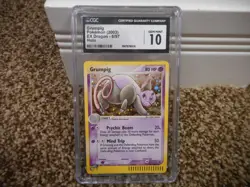 Grumpig cgc 10 GEM MINT EX Dragon HOLO 2003 E-Reader card 1/97 psa Pokemon ccg - Image 1
