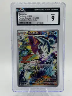 Pokemon TCG Baxcalibur Card 210/193 IR Sv02: Paldea CGC 9 - Image 2