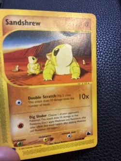 Sandshrew 92/144 Skyridge Pokemon English Card DMG - Image 5