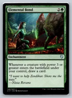MTG Commander 2017 #148 Elemental Bond Uncommon Enchantment - Image 1
