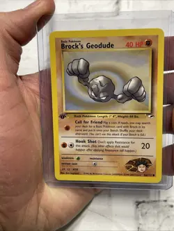 Brock's Geodude 66/132 1st Edition Pokemon Gym Heroes Common NM/MT Vintage Card - Image 1