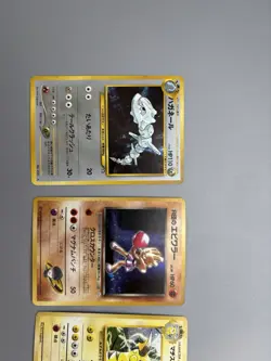 Japanese Pokemon Card Lot Of 4( holos, pikachu,Raichu , hitmonchan And steelix) - Image 2