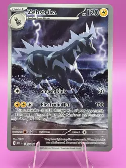 Pokemon TCG Zebstrika 115/086 S&V White Flare Illustration Rare English - Image 1