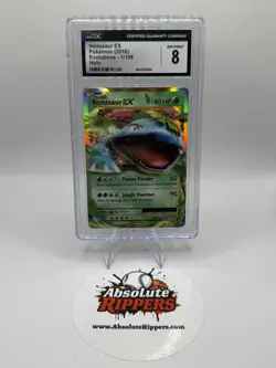 Pokemon TCG Venusaur EX Special Illustration Rare 1/108 CGC 8 NM-MT - Image 1