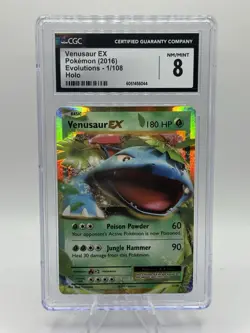 Pokemon TCG Venusaur EX Special Illustration Rare 1/108 CGC 8 NM-MT - Image 2