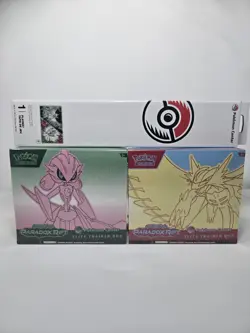 Pokemon Paradox Rift Elite Trainer Box Pokemon Center Exclusive Set of 2 + Mat - Image 1