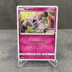 Pokemon TCG Indonesia Exclusive Promo Indomaret Stamp SNUBBULL 021/SM-P Non HOLO - Image 1