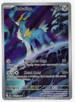 Pokemon TCG Cobalion 144/086 SV: Black Bolt Illustration Rare Near Mint - Image 1