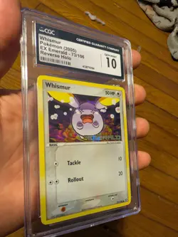 (POP 15) CGC 10 GEM MINT Whismur 73/106 EX Emerald 2005 Pokemon Stamped Holo - Image 3
