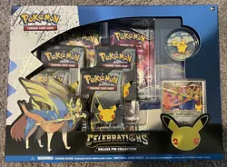 Pokemon TCG - Celebrations Zacian LV. X Deluxe Pin Collection Box Factory Sealed 820650809422 - Image 1
