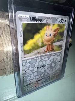 Lillipup 170/197 Reverse Holo Common - Obsidian Flames Pokemon - Near Mint NM - Image 2