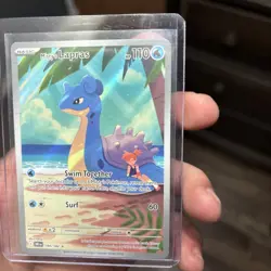 Misty's Lapras Illustration Rare 194/182 Holo Sv10 Destined Rivals Pokemon TCG - Image 3