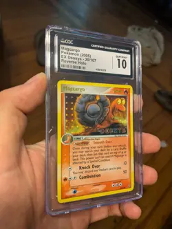 (TOP POP 7) CGC 10 GEM MINT Magcargo EX Deoxys 20/107 Stamp Pokemon Reverse Holo - Image 1