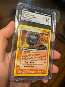 (TOP POP 7) CGC 10 GEM MINT Magcargo EX Deoxys 20/107 Stamp Pokemon Reverse Holo - Image 2