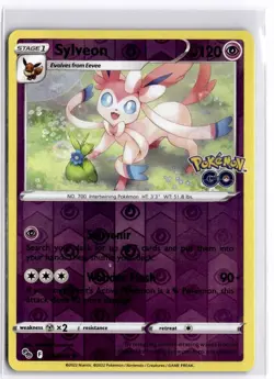 Sylveon 035/078 Reverse Holo Pokemon Pokemon GO NM - Image 1
