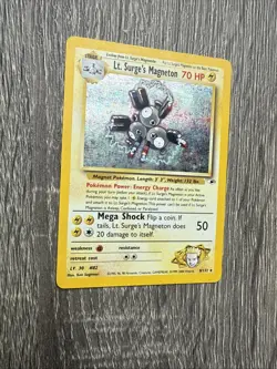 Lt. Surge's Magneton - Holo Gym Heroes 8/132 Unlimited Holo Rare -Pokemon TCG-LP - Image 2