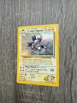 Lt. Surge's Magneton - Holo Gym Heroes 8/132 Unlimited Holo Rare -Pokemon TCG-LP - Image 3