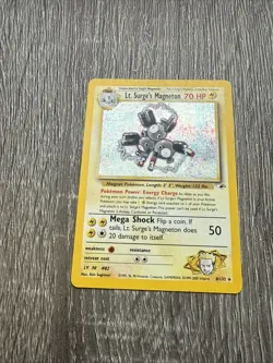 Lt. Surge's Magneton - Holo Gym Heroes 8/132 Unlimited Holo Rare -Pokemon TCG-LP - Image 5